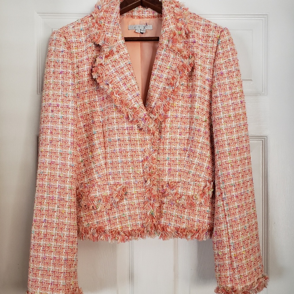 Multicolored tweed I.C.E. blazer